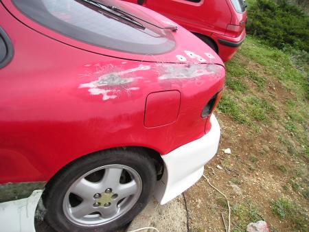 pr�paration carrosserie lissage celica 18